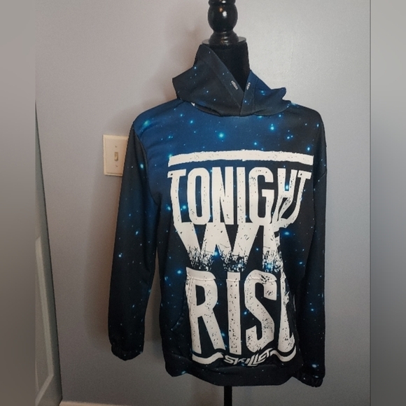 Tonight We Rise Skillet Size Small Hoodie (Galaxy) Men's - Picture 4 of 8